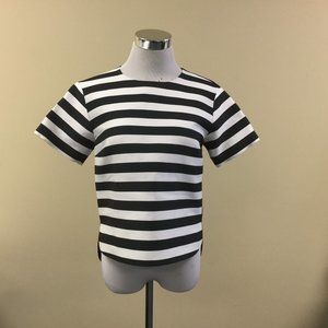 Kate Spade black and white Ramona top